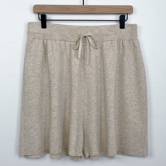 J. Crew Pants - J. Crew Drawstring Silk-Blend High-Waisted Knit Sweater Shorts